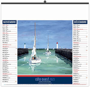 Calendrier Personnalisable Illustré Éco Côte Ouest - 480X350 11