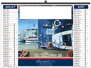 Calendrier Personnalisable Illustré Éco Côte Ouest - 480X350 3
