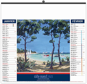 Calendrier Personnalisable Illustré Éco Côte Ouest - 480X350 6
