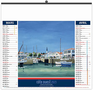 Calendrier Personnalisable Illustré Éco Côte Ouest - 480X350 7