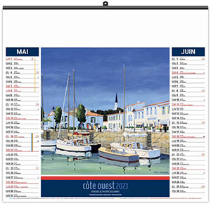 Calendrier Personnalisable Illustré Éco Côte Ouest - 480X350 8