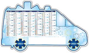 Calendrier Personnalisé ambulance - 660X380
