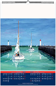 Calendrier Personnalisé Illustré Côte Ouest - 330X490 7