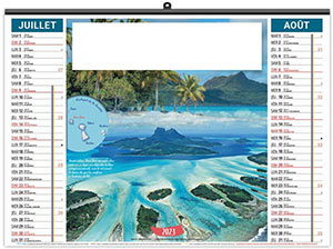 Calendrier Personnalisé Illustré Éco Douceur Polynesienne - 480X450 3