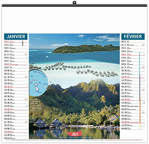 Calendrier Personnalisé Illustré Éco Douceur Polynesienne - 480X450 6