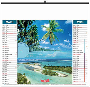 Calendrier Personnalisé Illustré Éco Douceur Polynesienne - 480X450 7