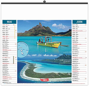 Calendrier Personnalisé Illustré Éco Douceur Polynesienne - 480X450 8