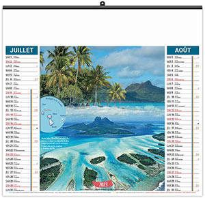 Calendrier Personnalisé Illustré Éco Douceur Polynesienne - 480X450 9