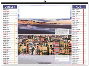 Calendrier Personnalisé Illustré Éco Paysages de France - 480X450 3