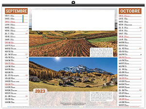 Calendrier Personnalisé Illustré Éco Paysages de France - 480X450 4