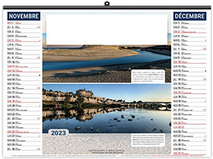 Calendrier Personnalisé Illustré Éco Paysages de France - 480X450 5