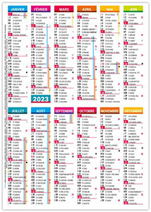Calendrier de poche publicitaire - Dorian - 110 x 156 3