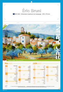 Calendrier publicitaire à personnaliser artiste, Blythe Scott 1