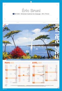 Calendrier publicitaire à personnaliser artiste, Blythe Scott