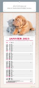 Calendrier publicitaire bloc animaux, Nos animaux Préférés