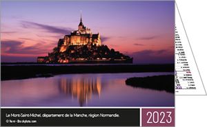 Calendrier publicitaire de poches paysage France, Au Coeur de la France 1