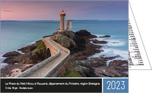 Calendrier publicitaire de poches paysage France, Au Coeur de la France 2