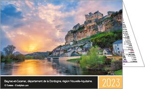 Calendrier publicitaire de poches paysage France, Au Coeur de la France 3