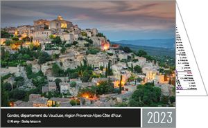 Calendrier publicitaire de poches paysage France, Au Coeur de la France 7