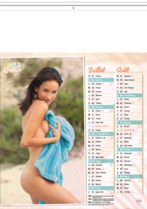 Calendrier publicitaire femme nue, Vénus 2