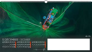 Calendrier publicitaire feuillets grand angle, Grand-angle 10