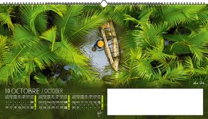 Calendrier publicitaire feuillets grand angle, Grand-angle 8