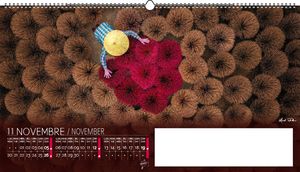 Calendrier publicitaire feuillets grand angle, Grand-angle 9