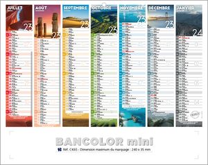 Calendrier publicitaire pas cher, Mini Clichés 1