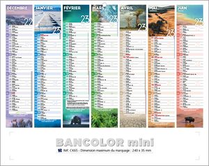 Calendrier publicitaire pas cher, Mini Clichés