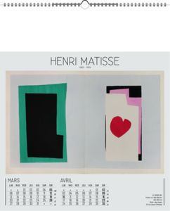 Calendrier Publicitaire Peintre : René Magritte