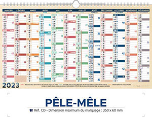 Calendrier Publicitaire Pêle Mêle 1