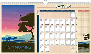 Calendrier Publicitaire Pêle Mêle 2