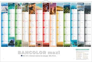 Calendrier publicitaire personnalisé, Maxi Horizons 7