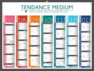 Calendrier publicitaire personnalisé tendance, Medium Tendance 1