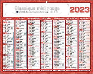 Calendrier publicitaire petit format, Classique Mini 3