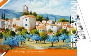 Calendrier publicitaire poches paysages, Peintures 1