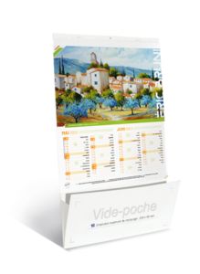 Calendrier publicitaire vide poches, Blythe Scott 1