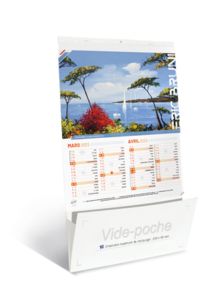 Calendrier publicitaire vide poches, Blythe Scott