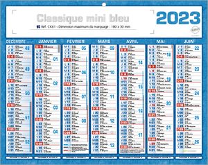 Calendrier publicitaire , Classique Mini