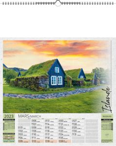 Calendriers illustrés publicitaires, Autour du Monde 1