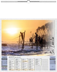 Calendriers illustrés publicitaires, Autour du Monde 6