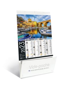 Calendriers publicitaire vide poche, Sites de France 2