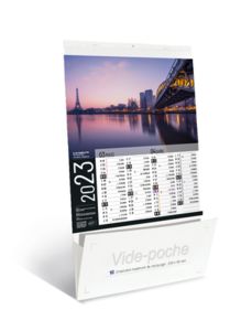 Calendriers publicitaire vide poche, Sites de France