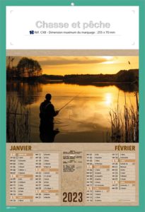 Calendriers publicitaires chasse pèche,Chasse et Pèche 5