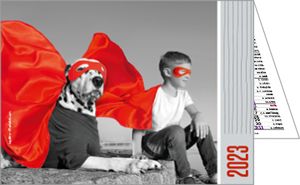 Calendriers publicitaires de poches enfants, Enfants Noir et Blanc 1