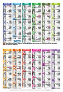 Calendriers publicitaires de poches plage, Plages Cocotiers 4