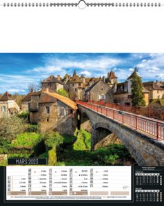 Calendriers publicitaires feuillets France, Calendrier Pays de France 1