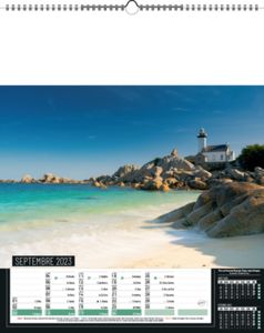 Calendriers publicitaires feuillets France, Calendrier Pays de France 7