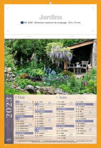 Calendriers publicitaires jardins, Jardins  1
