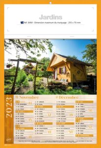 Calendriers publicitaires jardins, Jardins  4